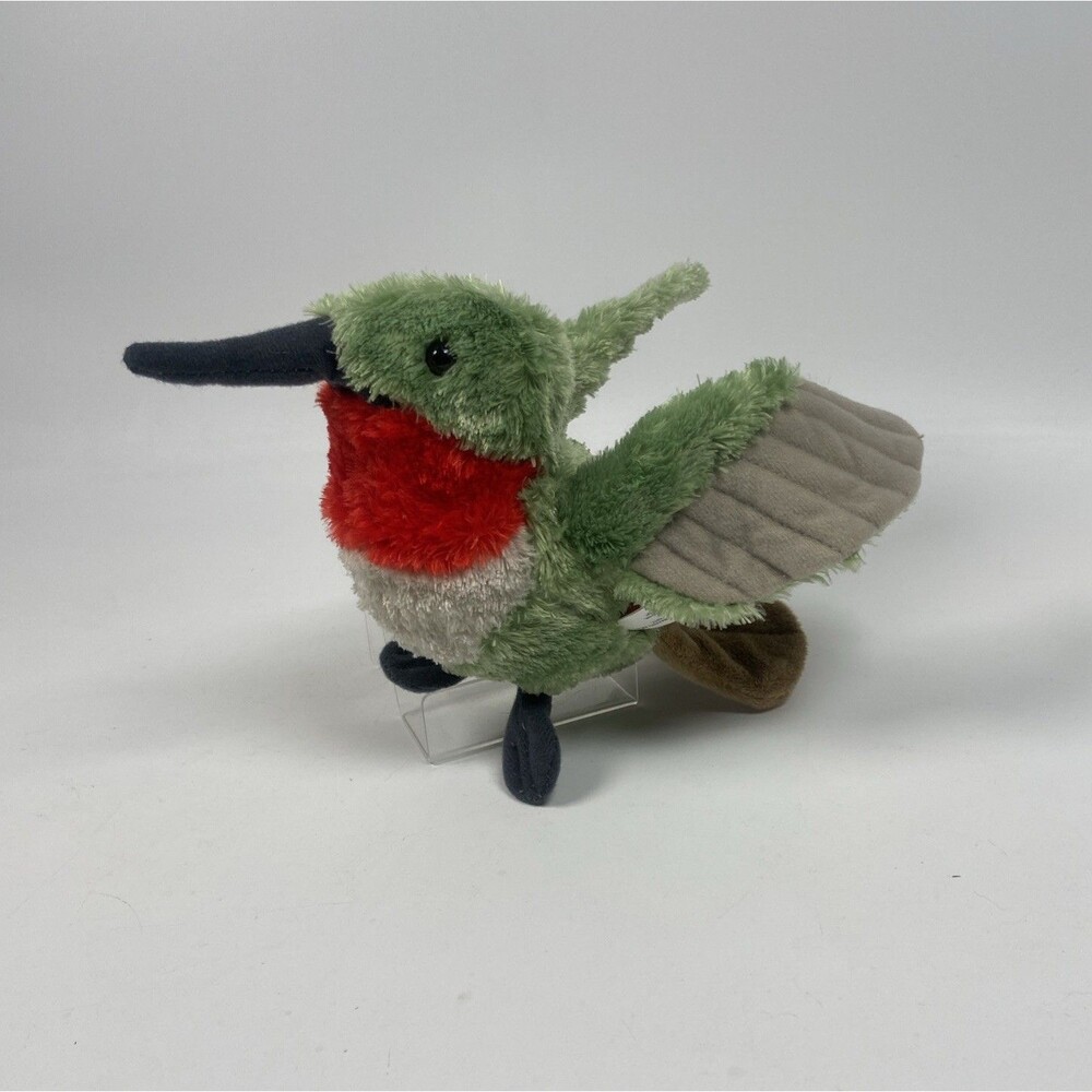Wild Republic Ruby Throated Hummingbird 9" Plush Stuffed Animal Toy